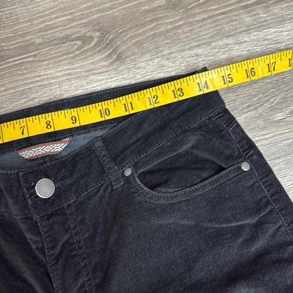 Peruvian Connection Zoe Velveteen Mid-Rise Skinny Jeans in Black Sz 6 - Picture 9 of 13